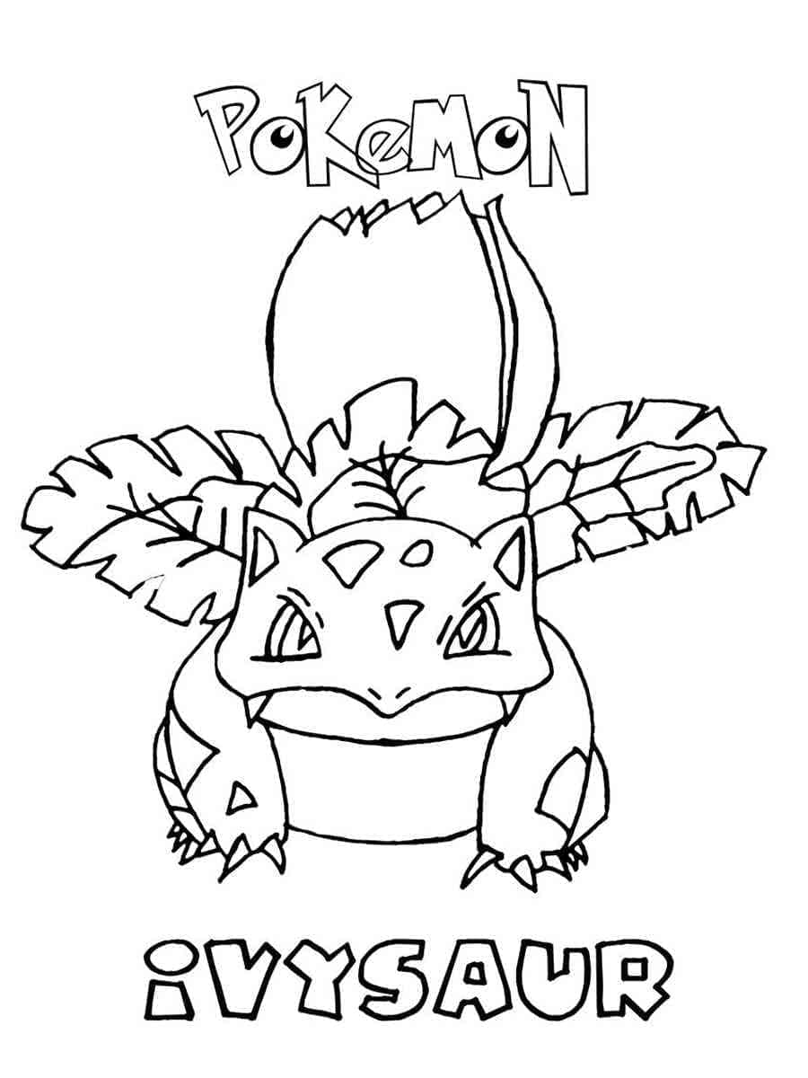 Desenho De Pokemon Ivysaur Para crianças Para Colorir