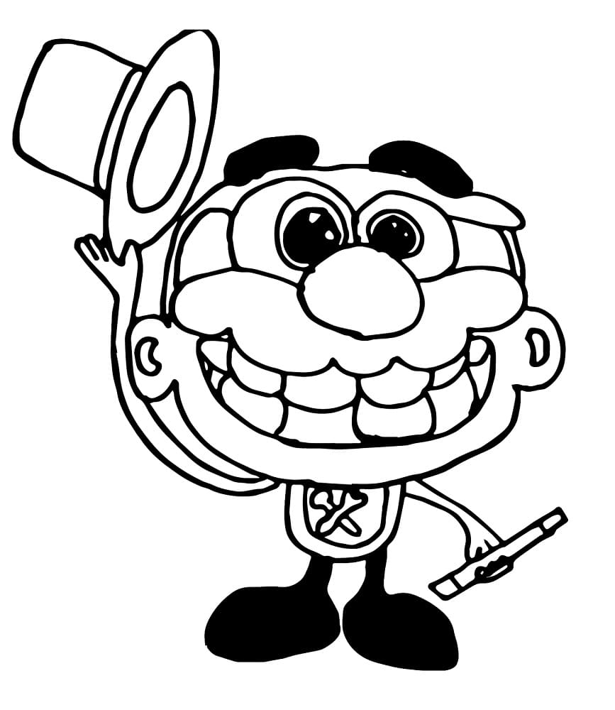 Desenho De Feliz josé comilão Para Colorir