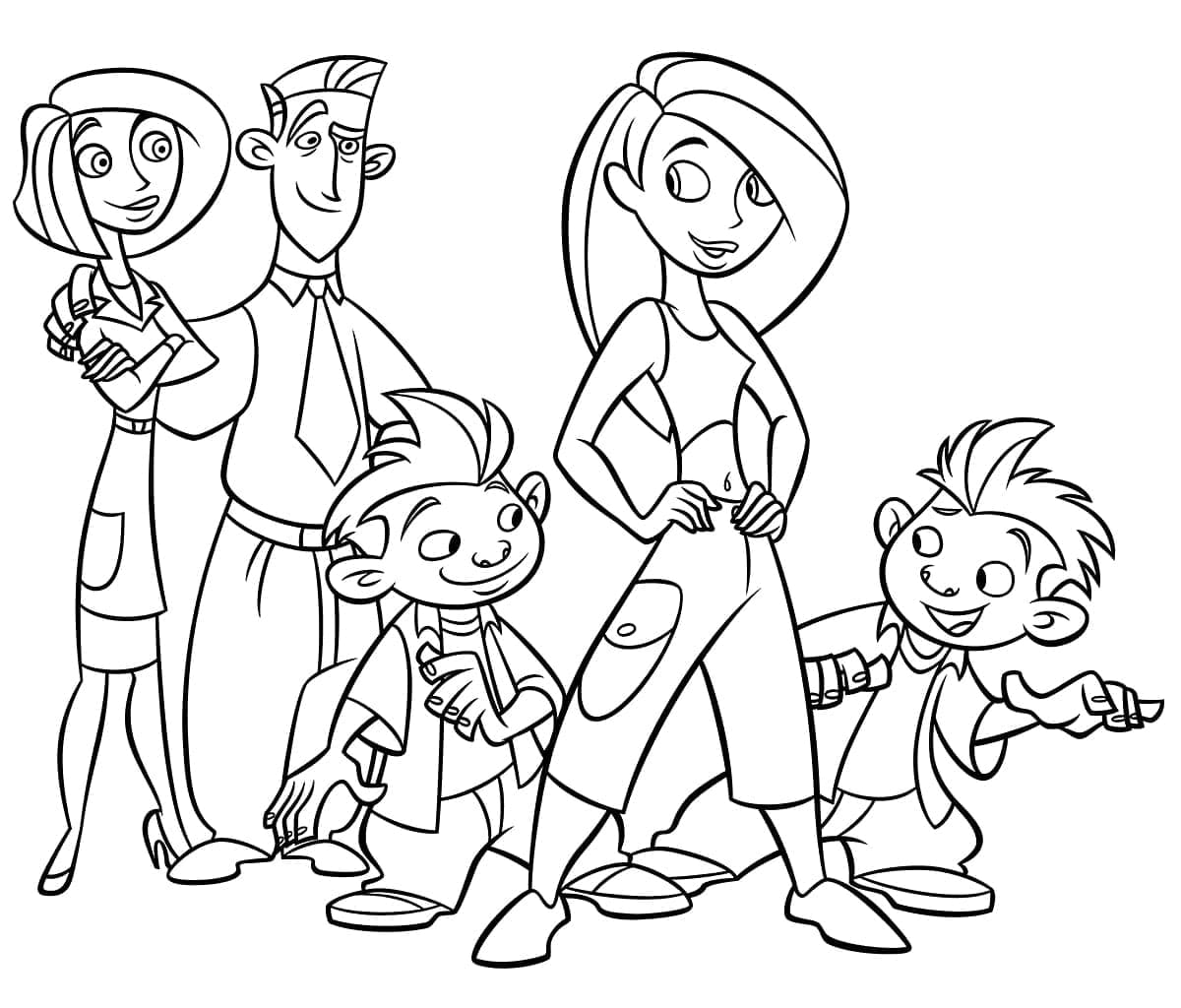 Desenhos De Imprimivel Kim Possible Para Colorir