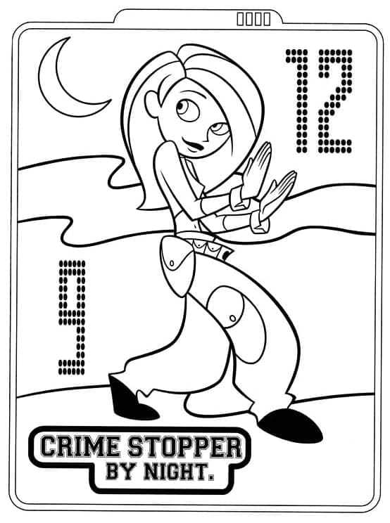 Desenhos De Kim Possible Para crianças De 5 Ano Para Colorir