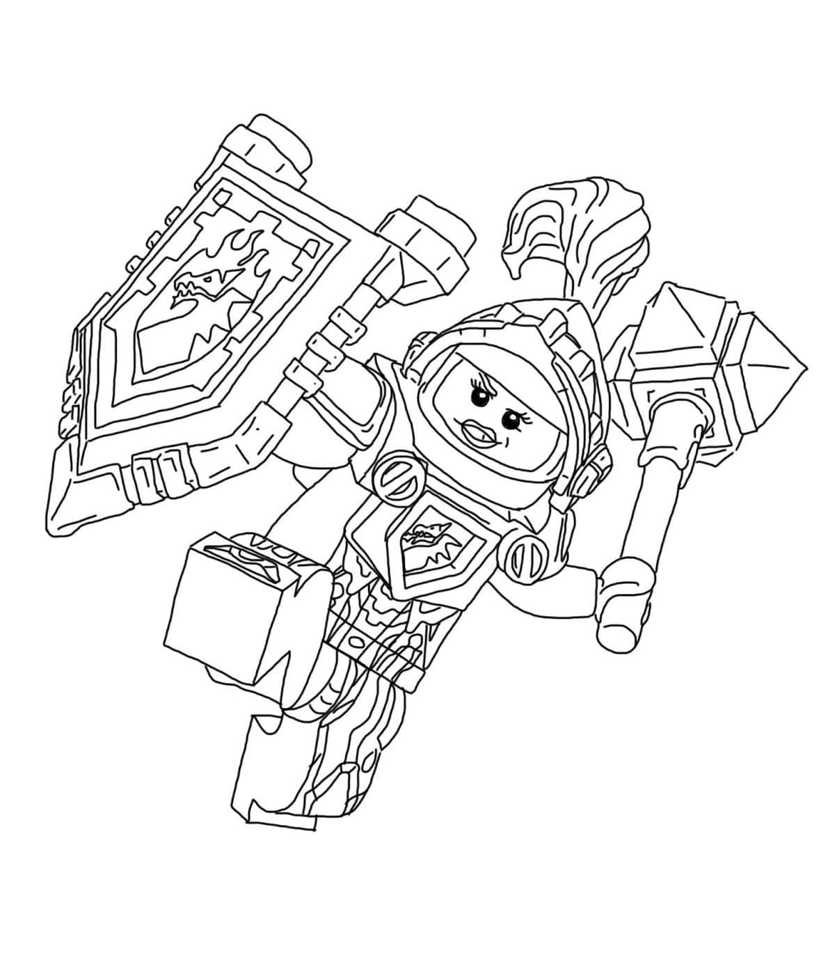 Desenho De Nexo Knight Para Colorir