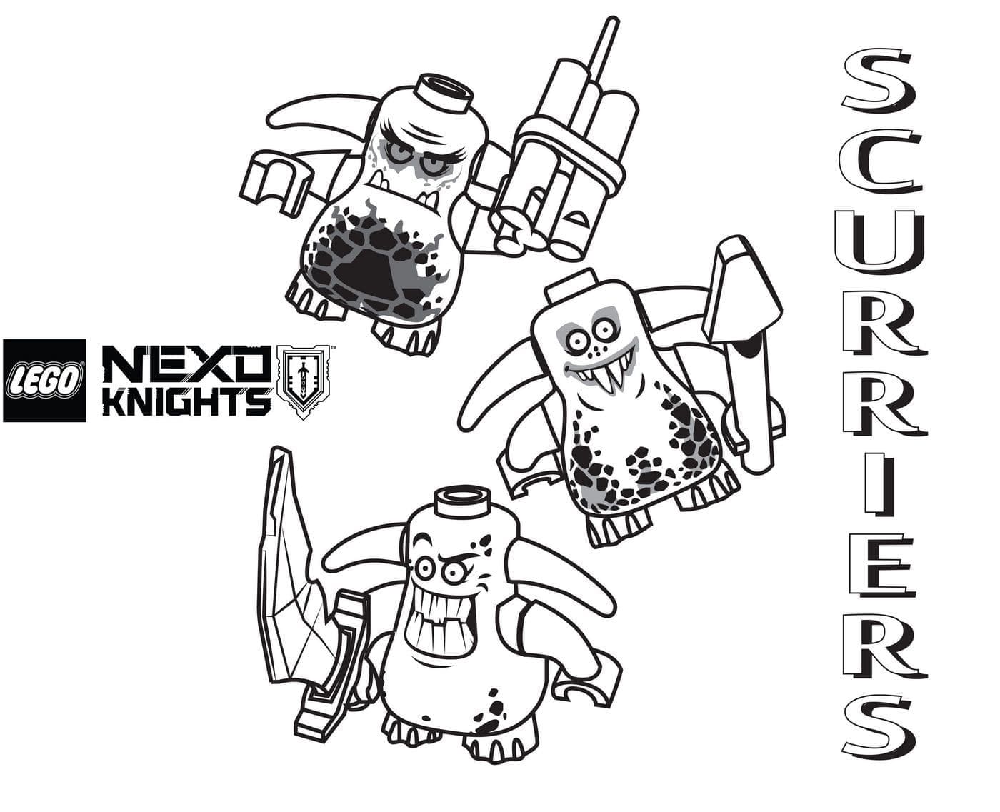 Lego Nexo Knights para Colorir