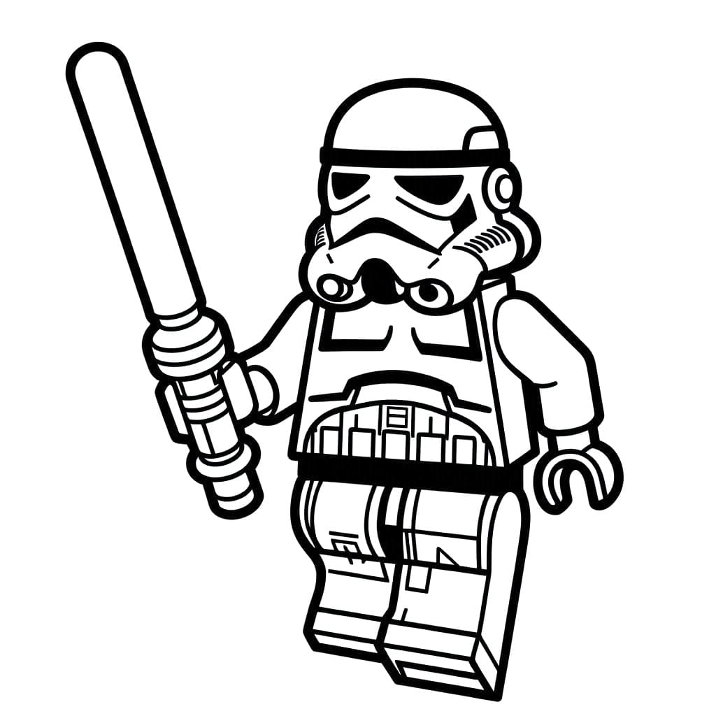 Desenho De Lego Star Wars Imprimivel grátis Para crianças Para Colorir
