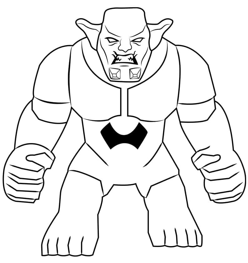 Desenho de Lego Duende Verde para Colorir