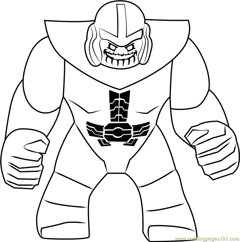Desenho de Lego Thanos para Colorir