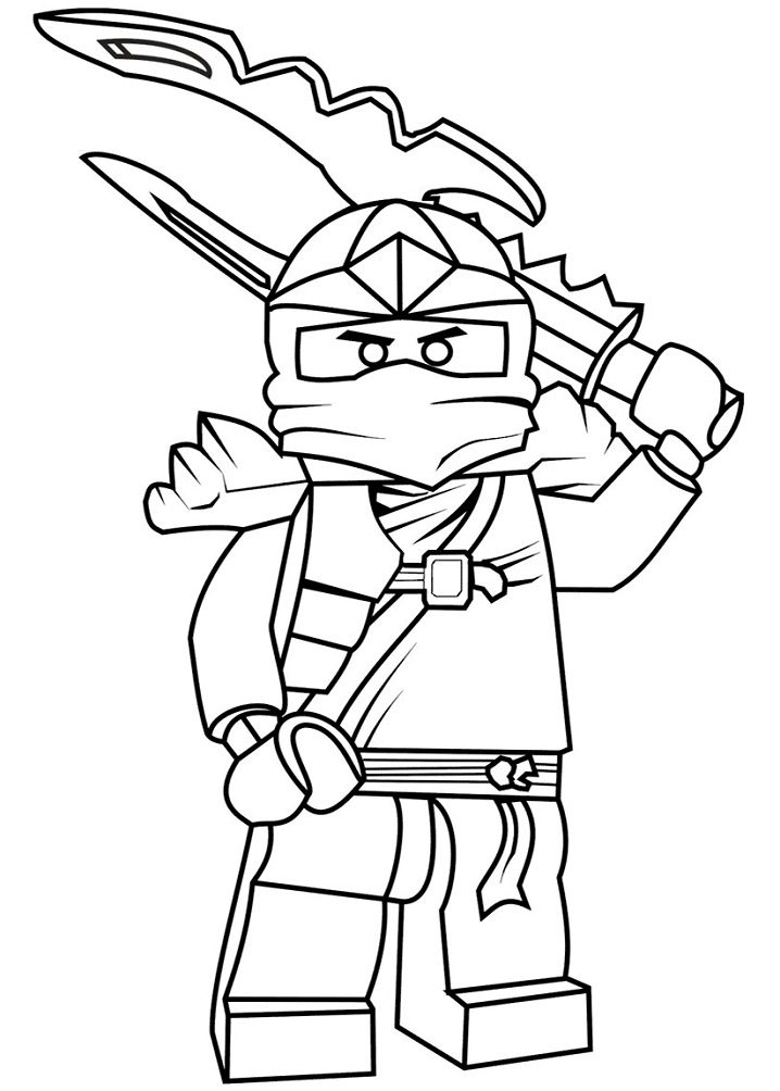 Desenho Pdf Lego Ninjago Jay Zx para Baixar