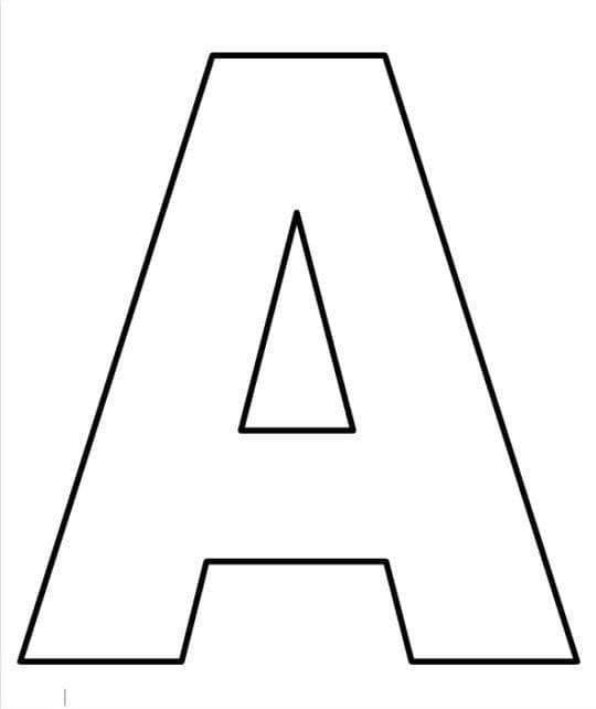 Letra a para Colorir