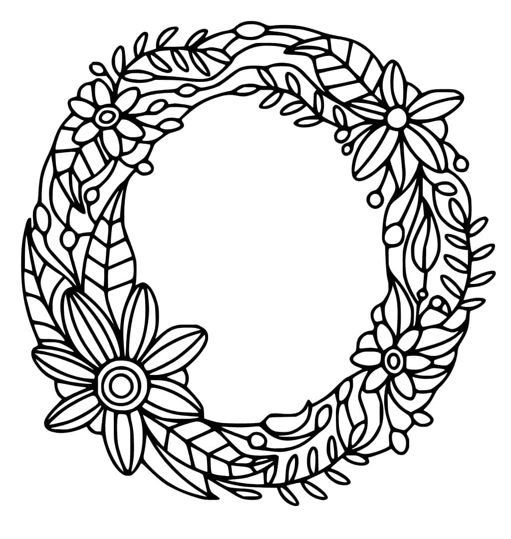 Desenho De Bela Letra O Para Colorir