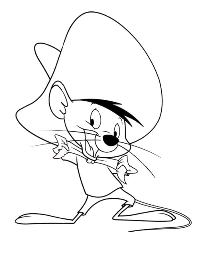 Desenho Speedy Gonzales Looney Tunes Para Colorir