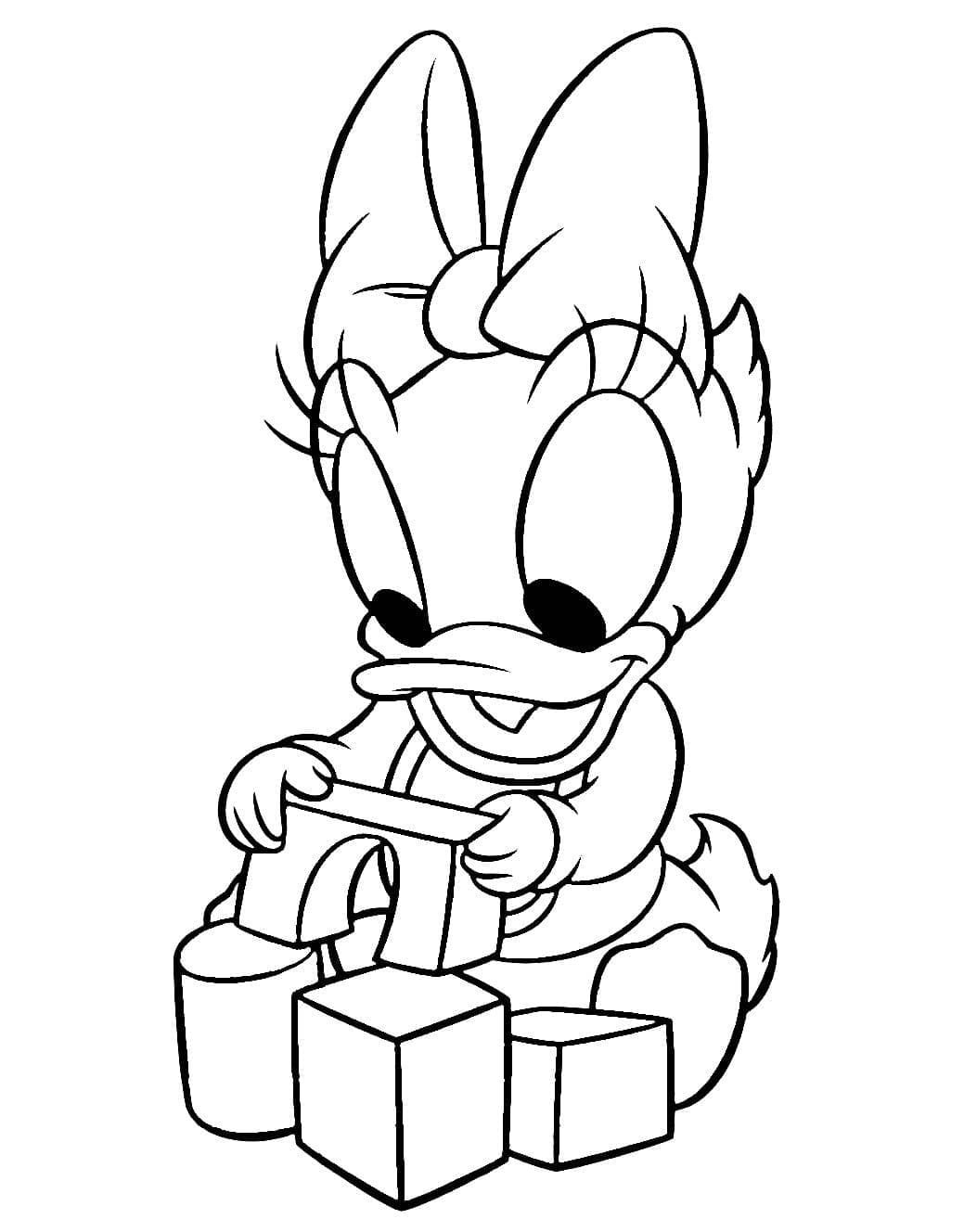 Desenho De bebê Margarida Para Colorir
