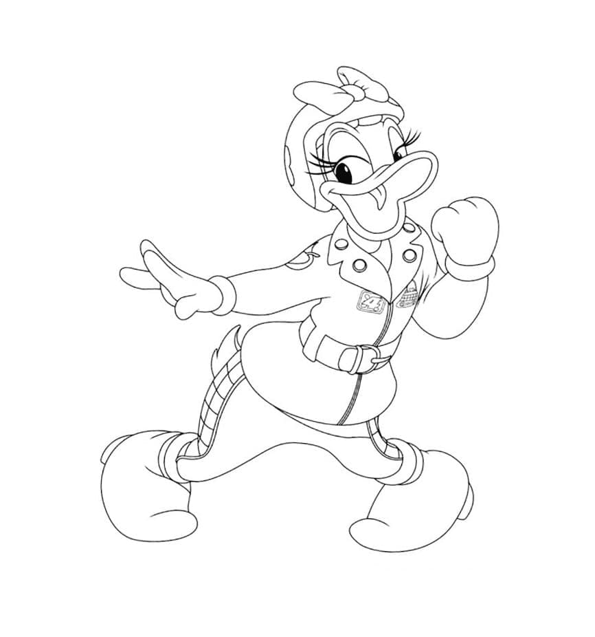Margarida Daisy Duck para Colorir