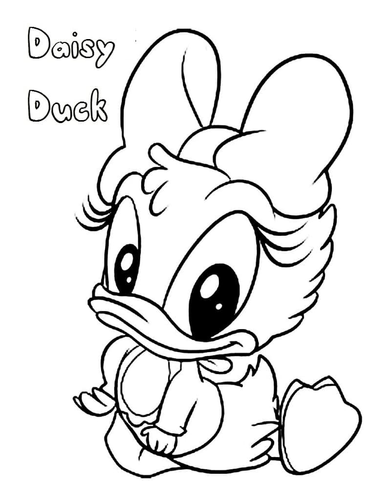 Desenho De Pequena Margarida Pata Para Colorir
