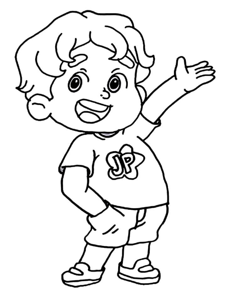 Desenho de Jp para Colorir