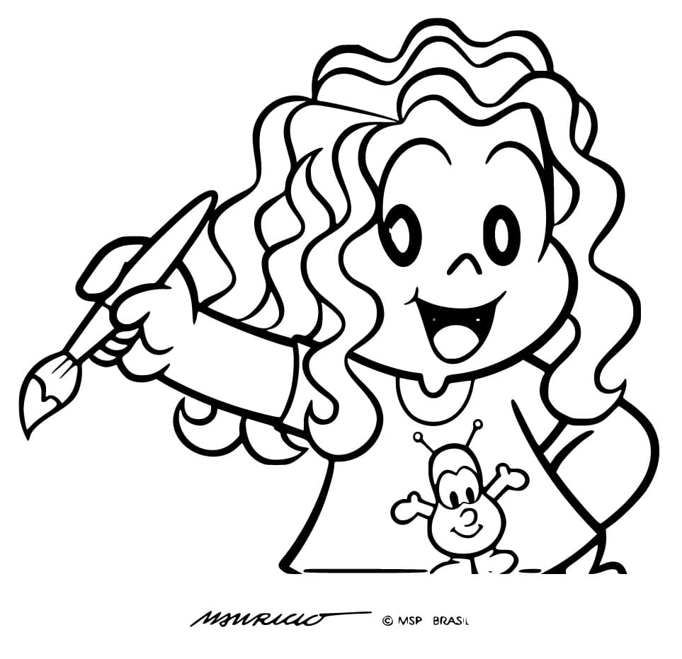 Desenho De Marina Alegre Para Colorir