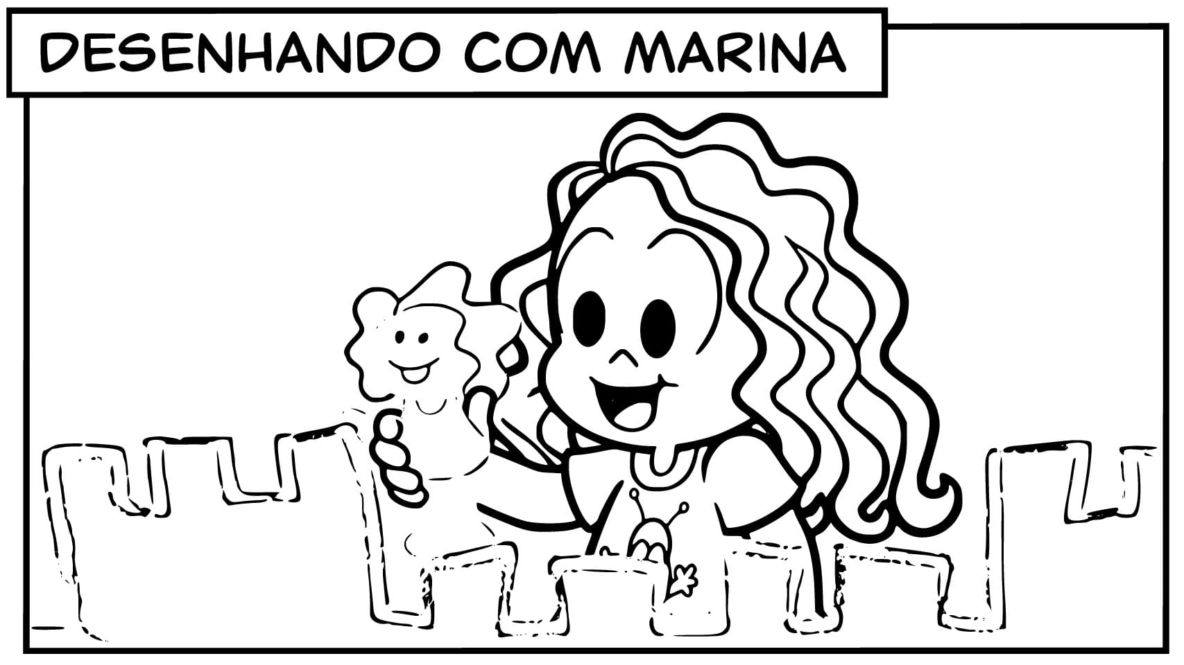 Desenho De Marina brincalhão Para Colorir