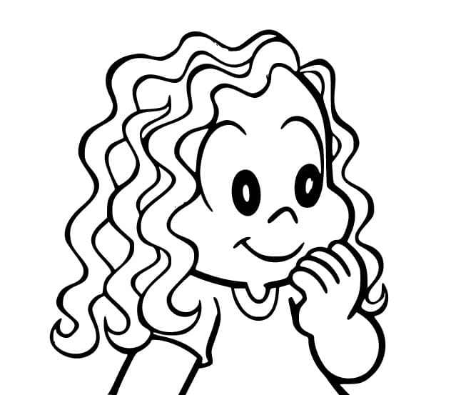 Desenho De Marina Fofa Para Colorir