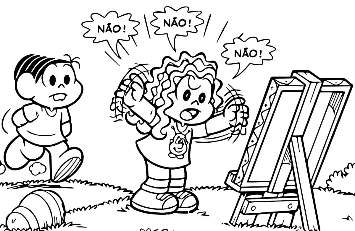Desenho De Marina Mal Humorado Para Colorir