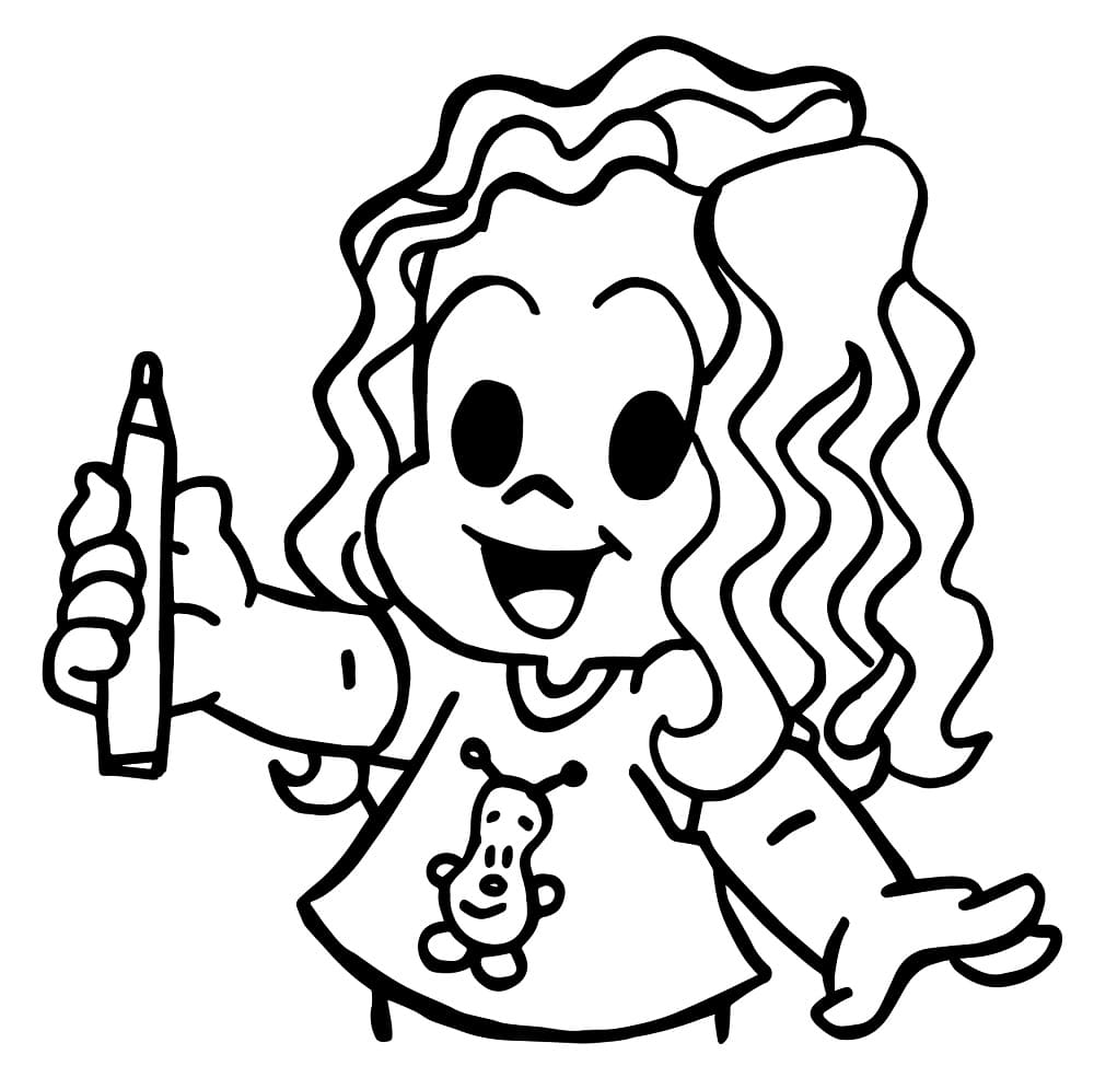 Desenho De Marina Turma Da Monica Para Colorir
