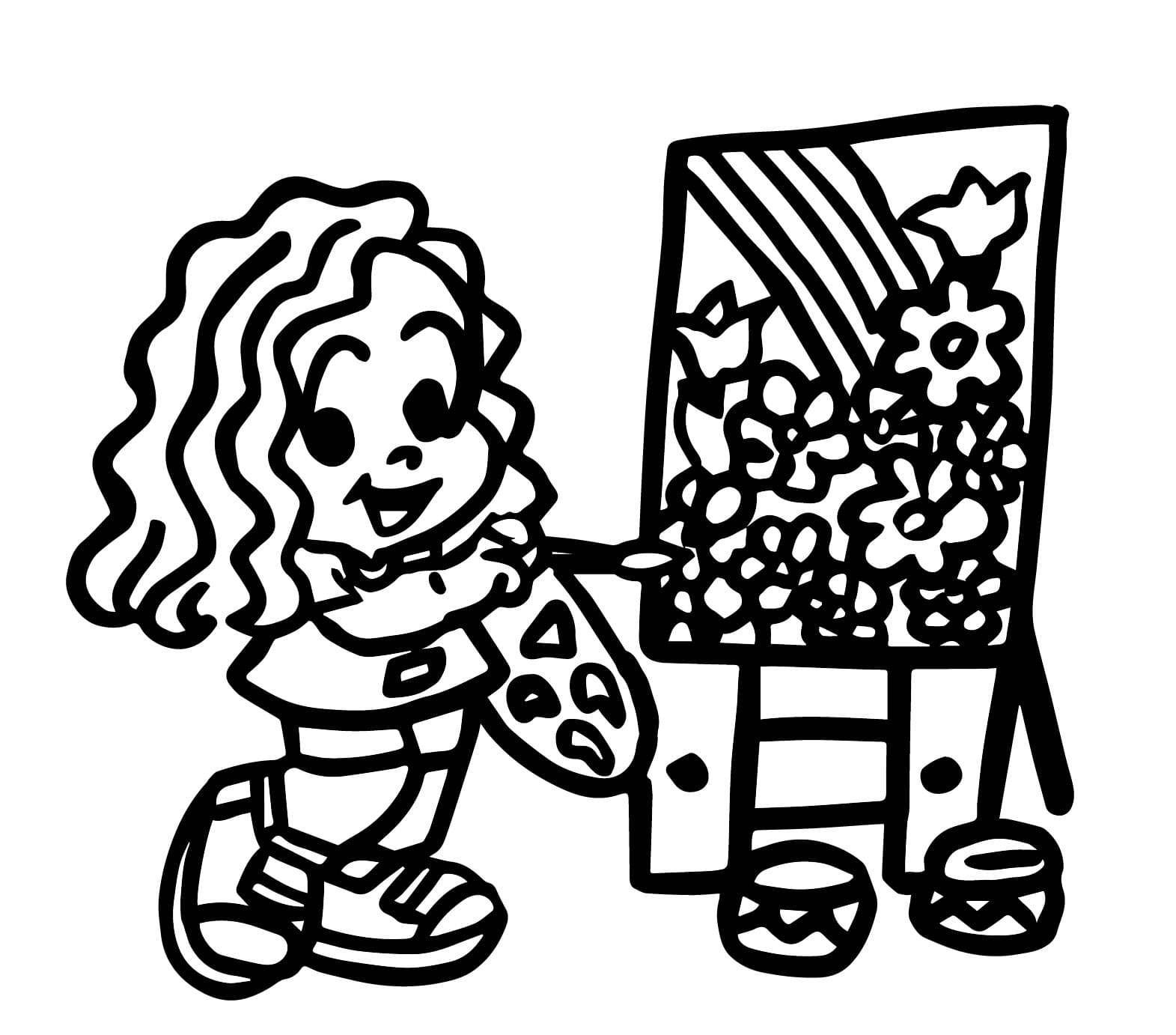 Marina Turma da Mônica para Colorir