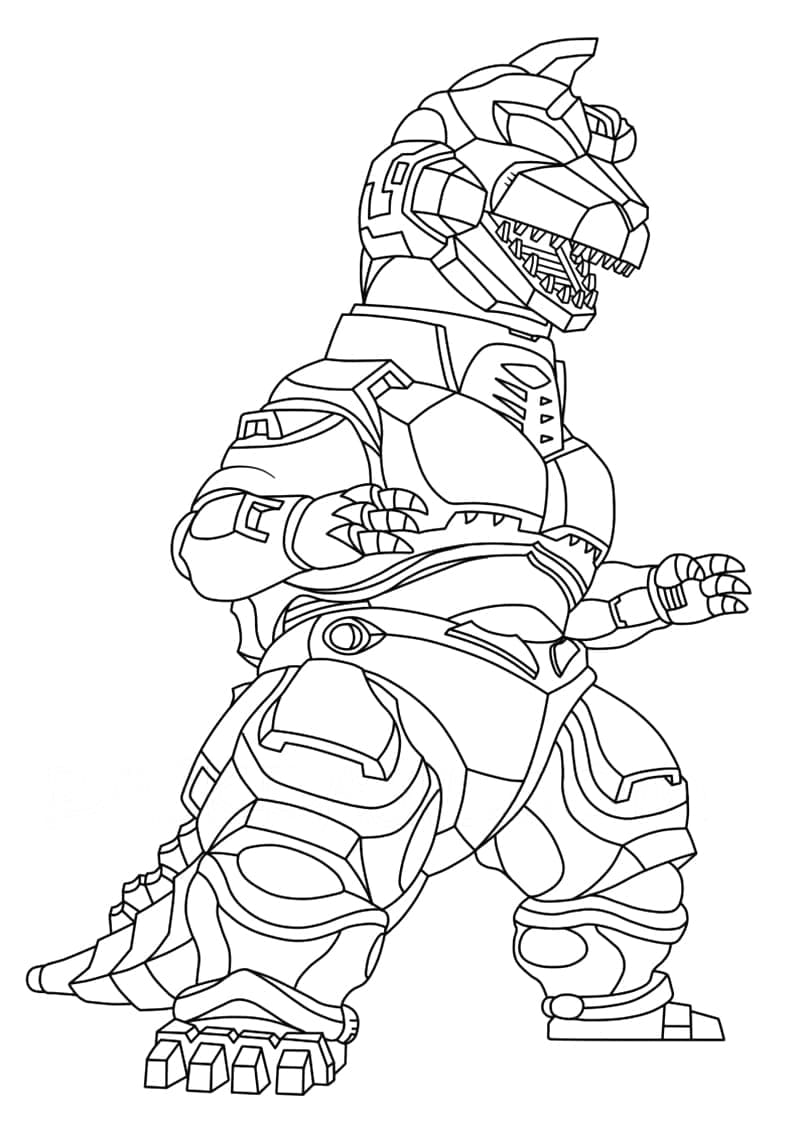Mechagodzilla para Colorir
