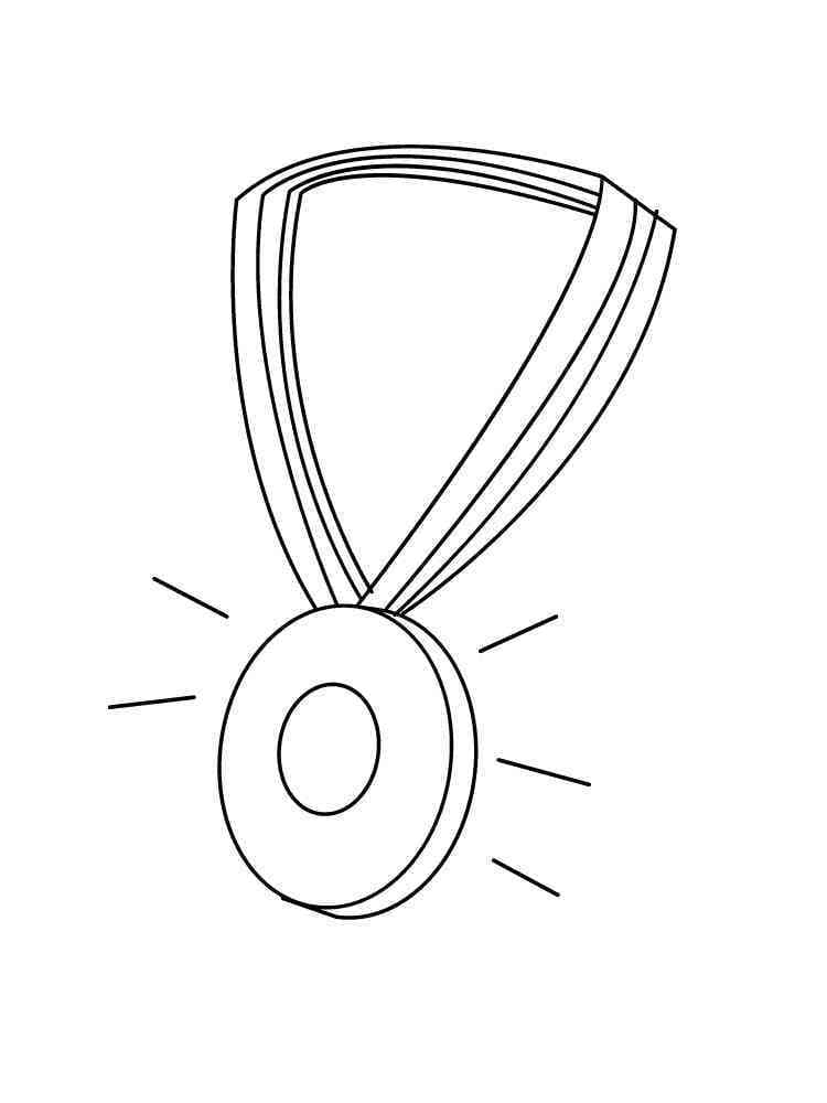 Desenho De A Medalha Para Colorir