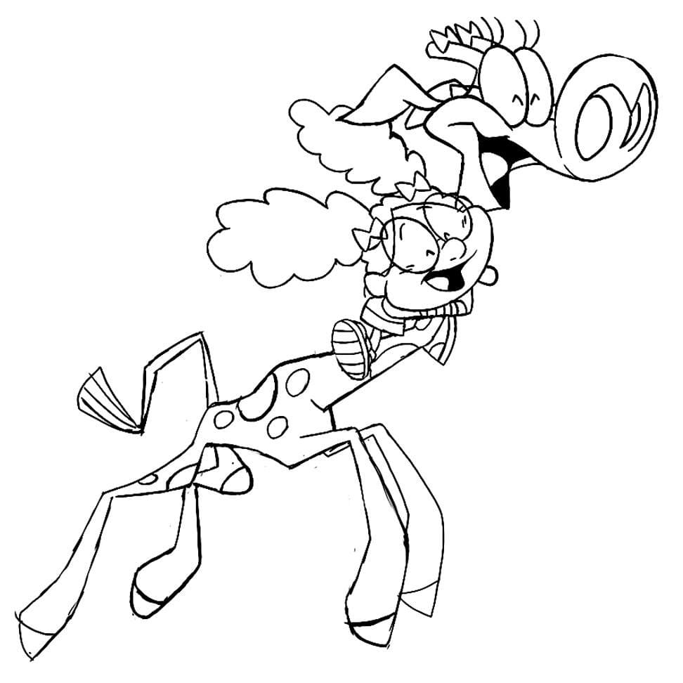 Desenho Lili e Nessa Para Colorir 1