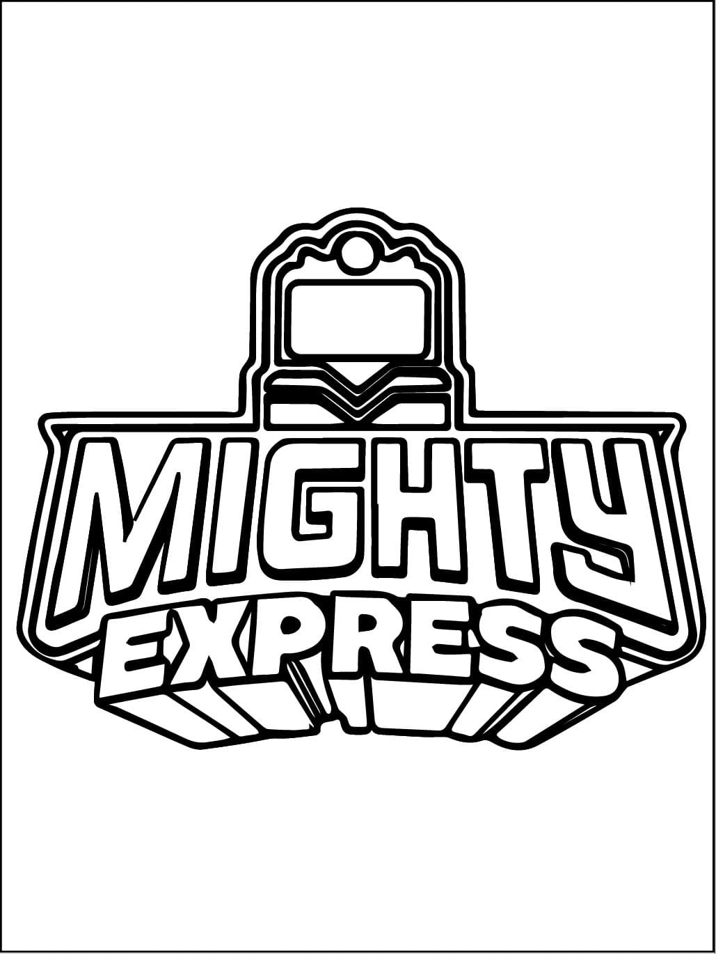 Desenho De Imprimivel grátis Mighty Express Para crianças Para Colorir