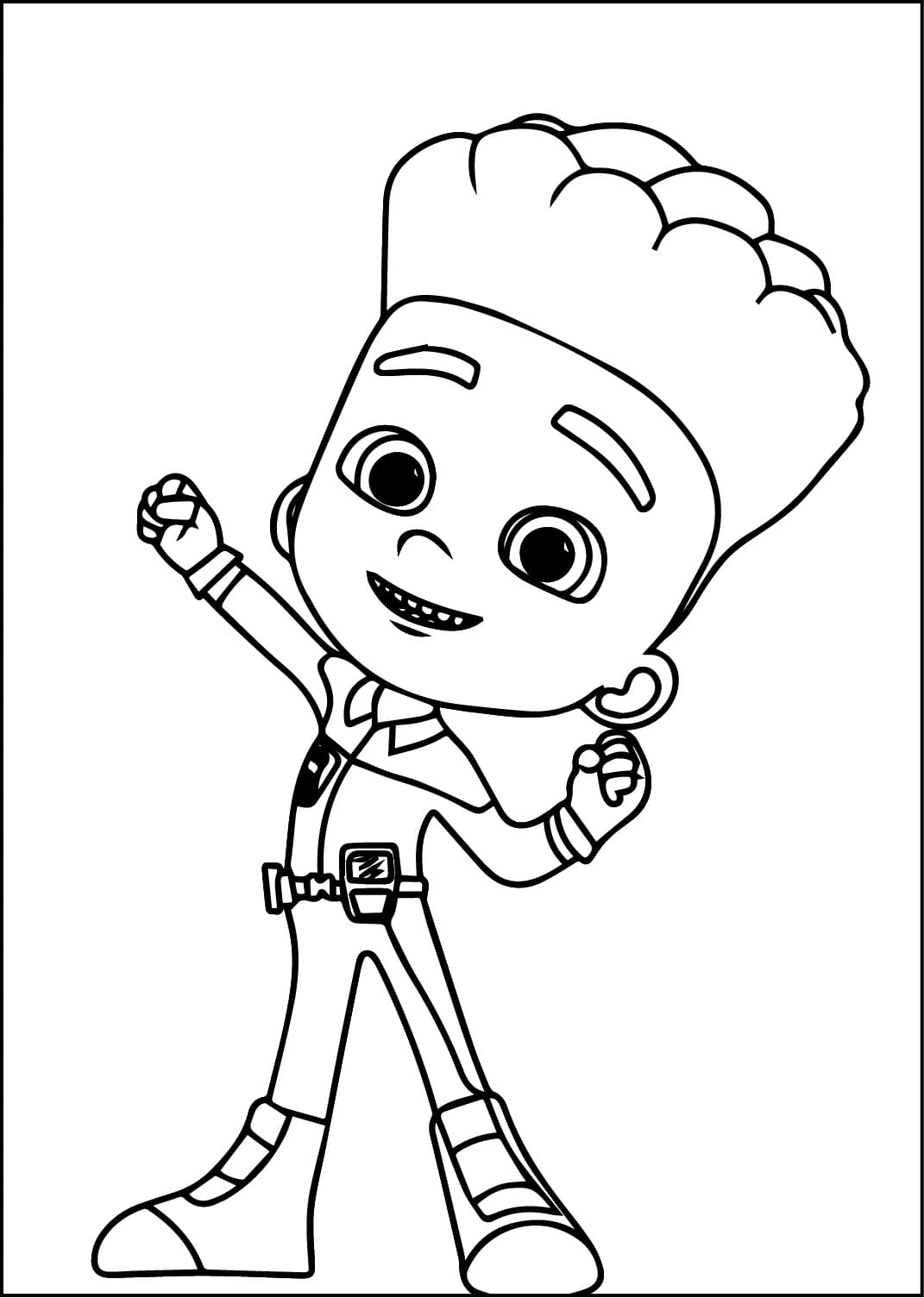 Desenho De Mighty Express Max Para Colorir