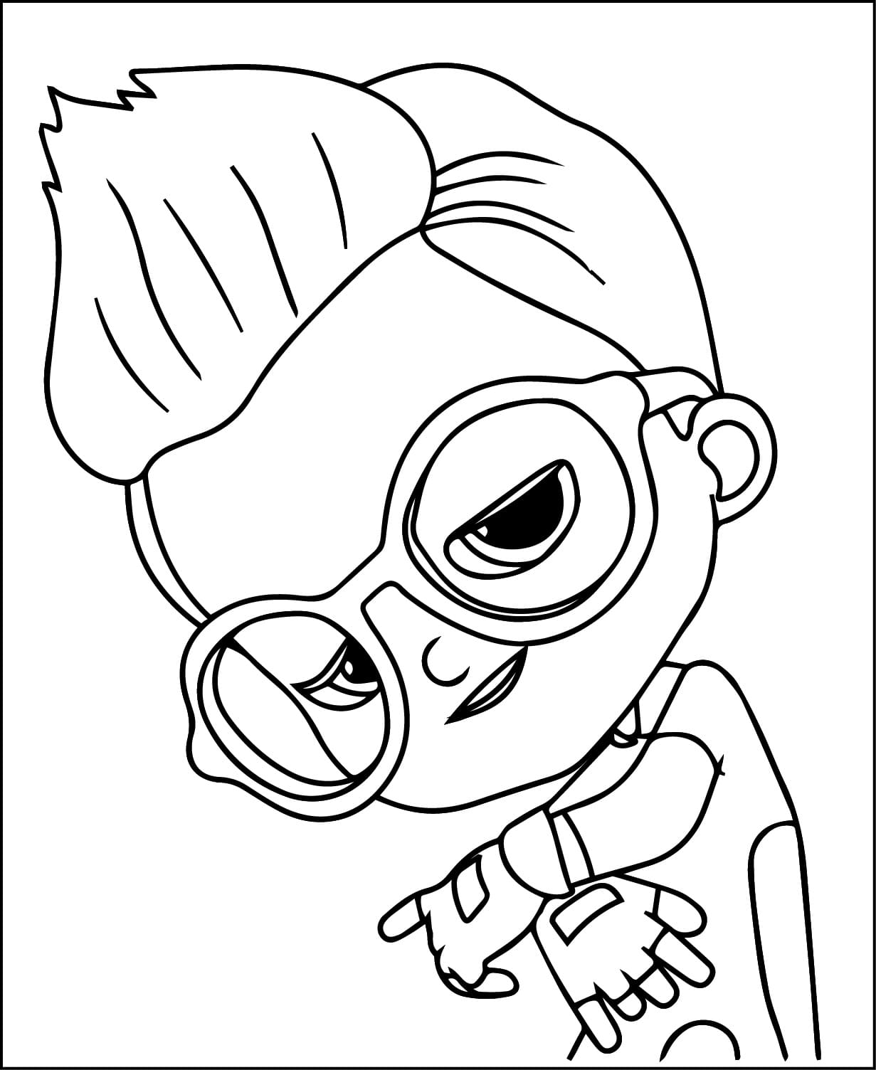 Desenho De Mighty Express Nico Para Colorir
