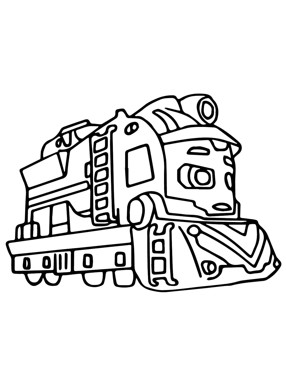 Desenho De Nate De Mighty Express Para Colorir