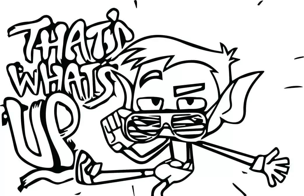 Desenho De Mutano engraçado Para Colorir