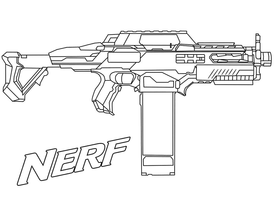 Desenho De Nerf automática Para Colorir