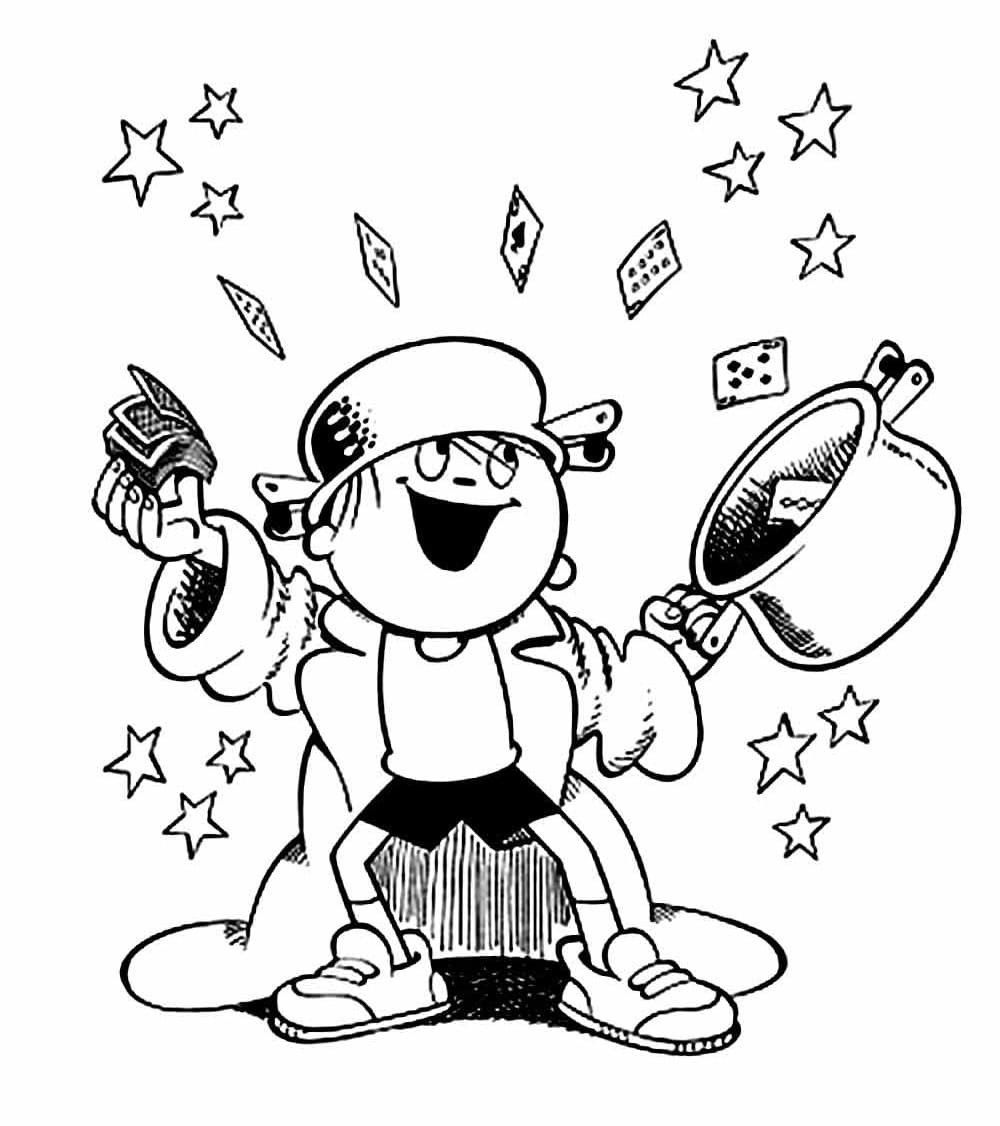 Desenho De Menino Maluquinho engraçado Para Colorir