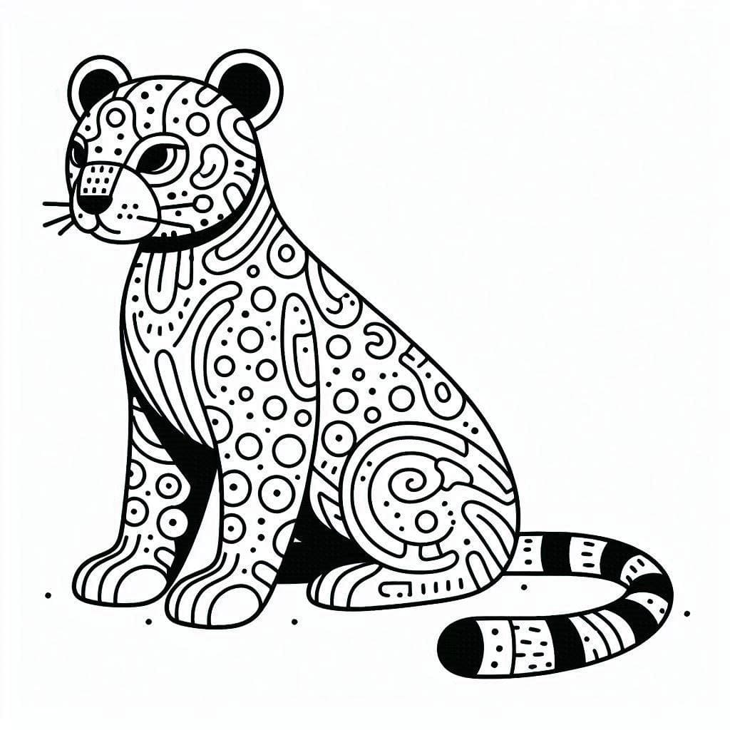 Desenho De Linda onça Para Colorir