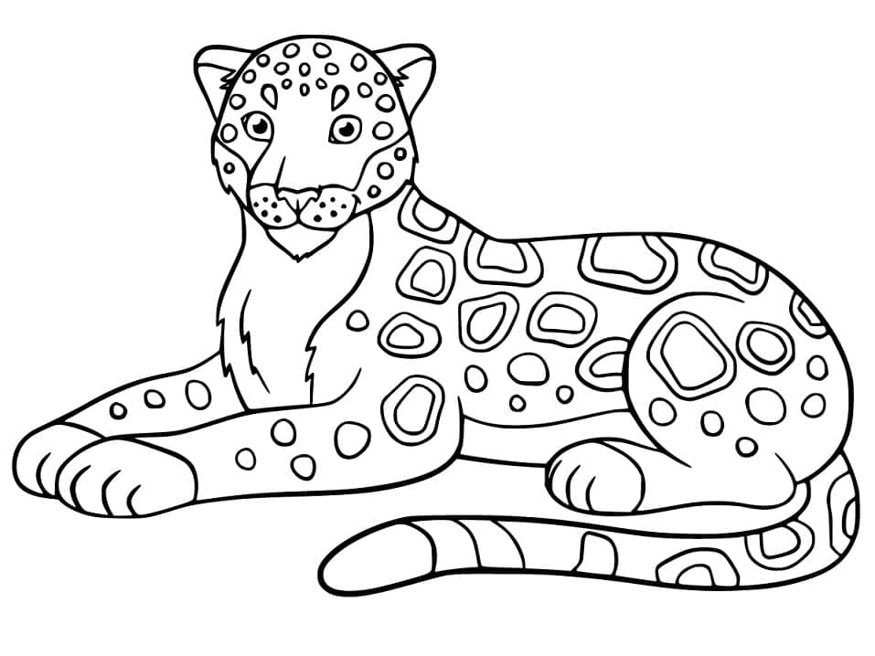 Desenho De onça De Desenho Animado Para Colorir