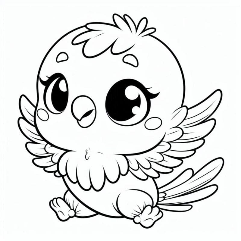 Passarinho para Colorir