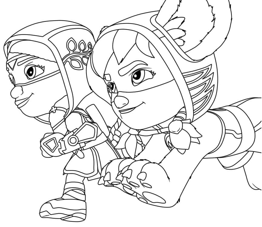 Desenho De Patrulheiros Em ação grátis Para crianças Para Colorir