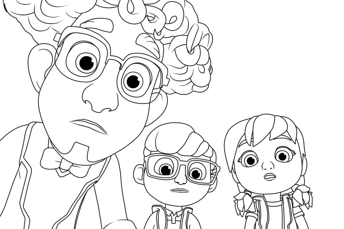 Desenho De Patrulheiros Em ação Para crianças Para Colorir