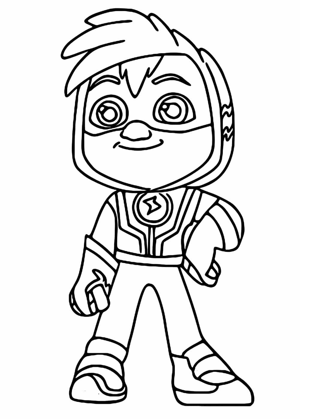 Desenho De Watts De Patrulheiros Em ação Para Colorir
