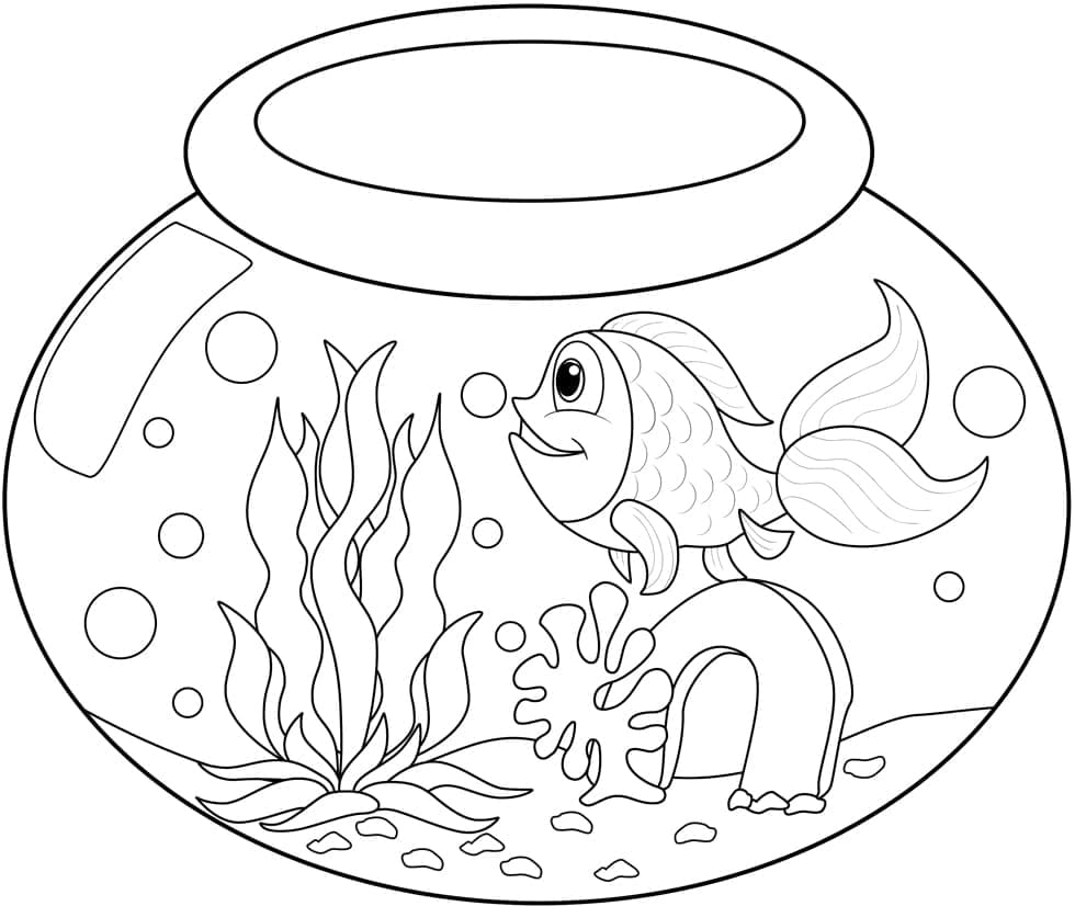 Desenho De Peixinho Dourado Para crianças Para Colorir