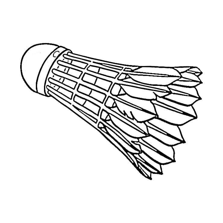 Desenho De grátis Peteca Para Colorir