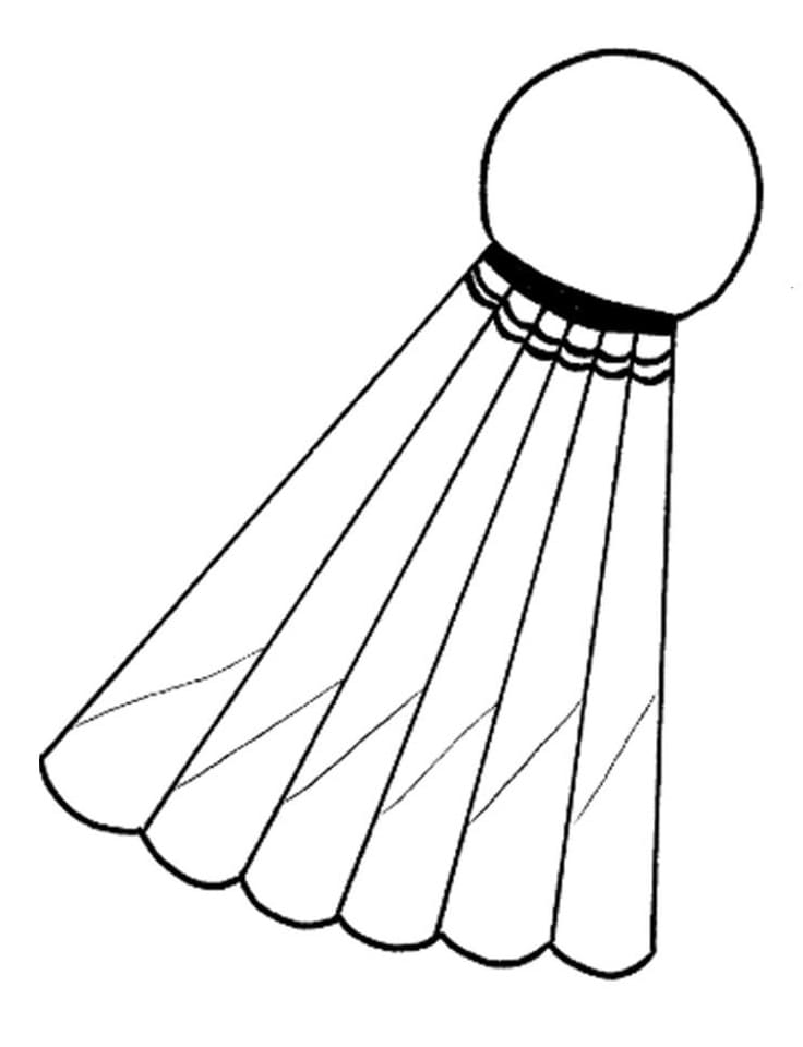 Desenho De Imprimivel Peteca Para crianças Para Colorir
