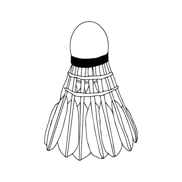 Desenho De Imprimivel Peteca Para Colorir