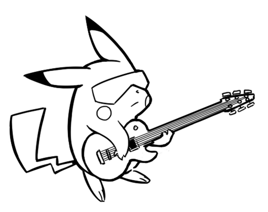 Pikachu Pokémon para Colorir