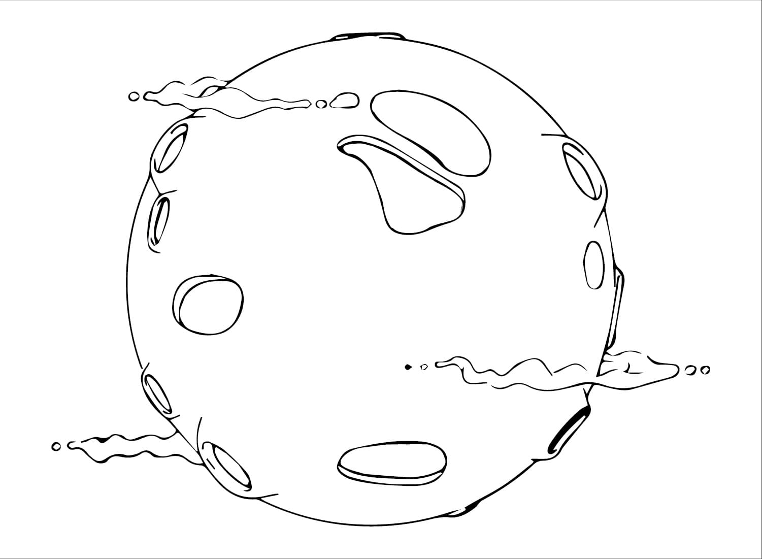 Desenho De Planeta Marte 4 Para Colorir