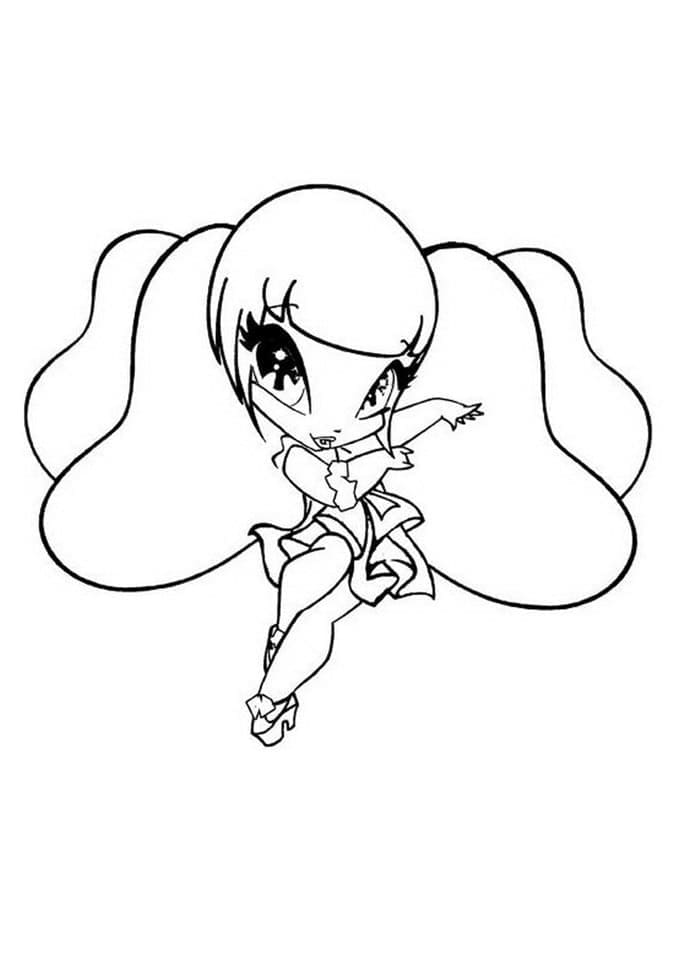 Desenho De adorável Pop Pixie Para Colorir
