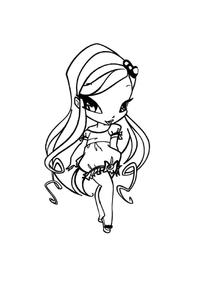 Desenho De Amore Pop Pixie Para Colorir