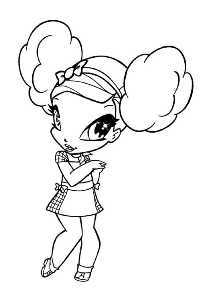 Desenho De Caramel Pop Pixie Para Colorir