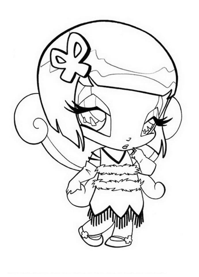 Desenho De Lockette Para Colorir