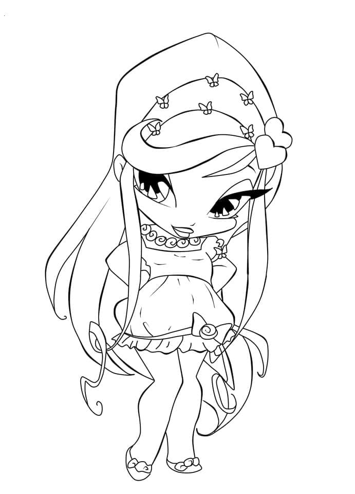 Desenho De Pop Pixie Amore Para Colorir